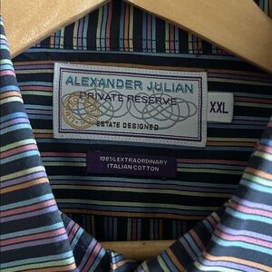Alexander Julian Multicolor Striped Shirt